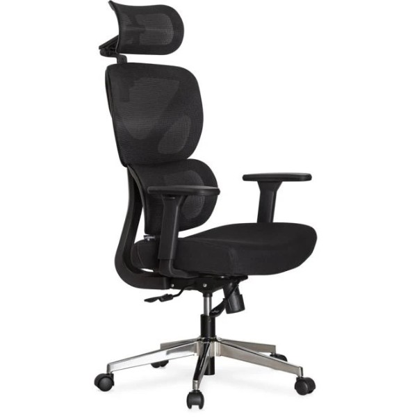 Фото - Крісло офісне Mealux D1 Air Fabric Black (HF-D1 F/B)
